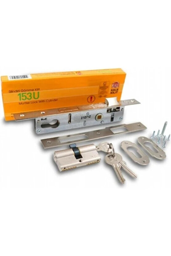 Kale Silindirli Gömme Kilit Dar Tip 20 mm 153U Çift Yönlü