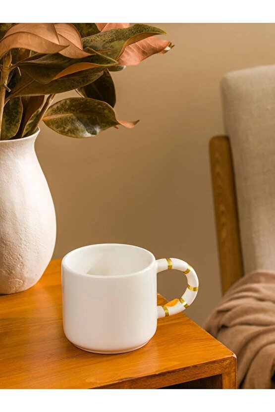 LCW HOME Karişik Yaprak Baskılı Seramik Kupa 450 ml (W5)