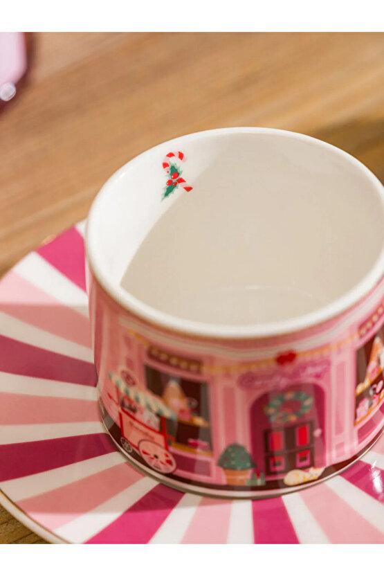 LCW HOME Karışık Yılbaşı Temalı 2 Kişilik Porselen Kahve Fincan Takımı 90 Ml