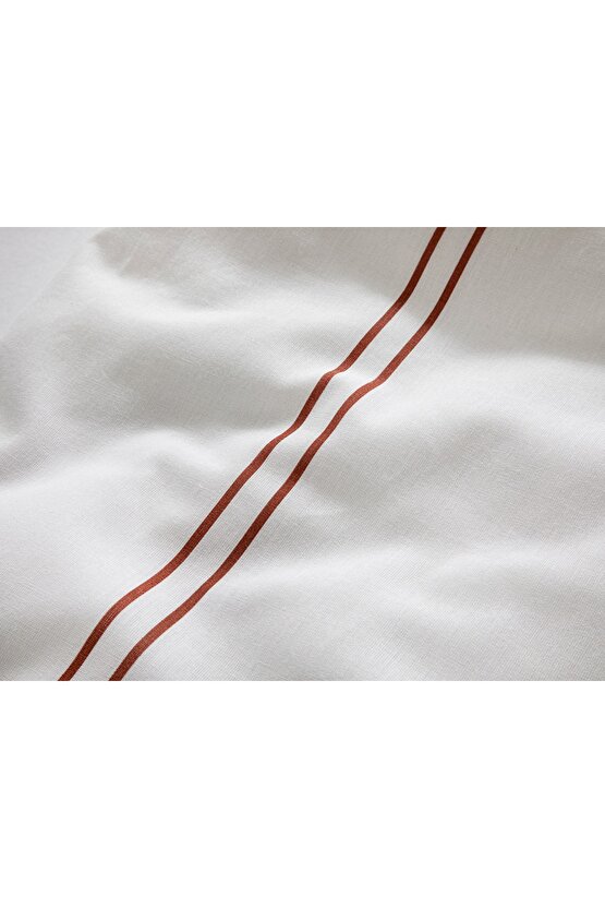 Arcadia Pamuklu Tek Kişilik Nevresim Takımı 160x220 Cm Terracotta