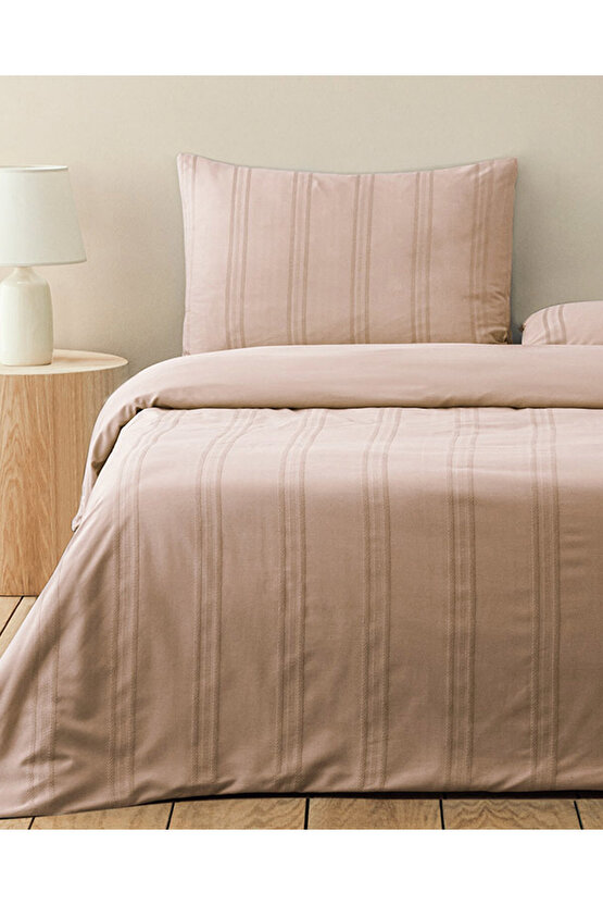 Fancy Premium Soft Cotton Çift Kişilik Nevresim Takımı Gül Kurusu