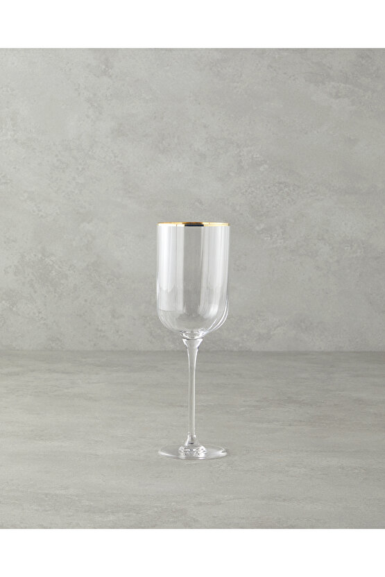 Bridgette Cam 6lı Kadeh 350 ml Gold