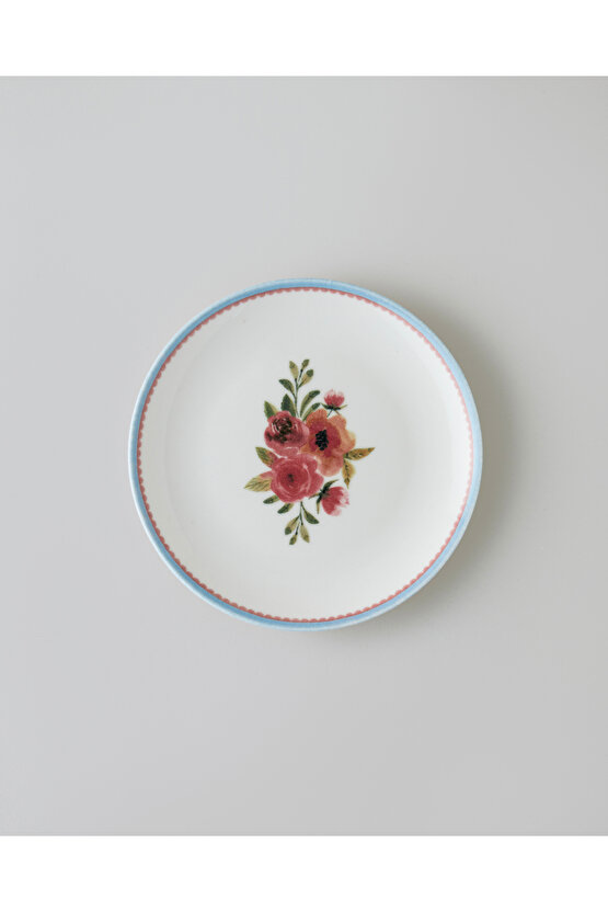 Lilya Porselen 6lı Pasta Seti 19 cm Renkli