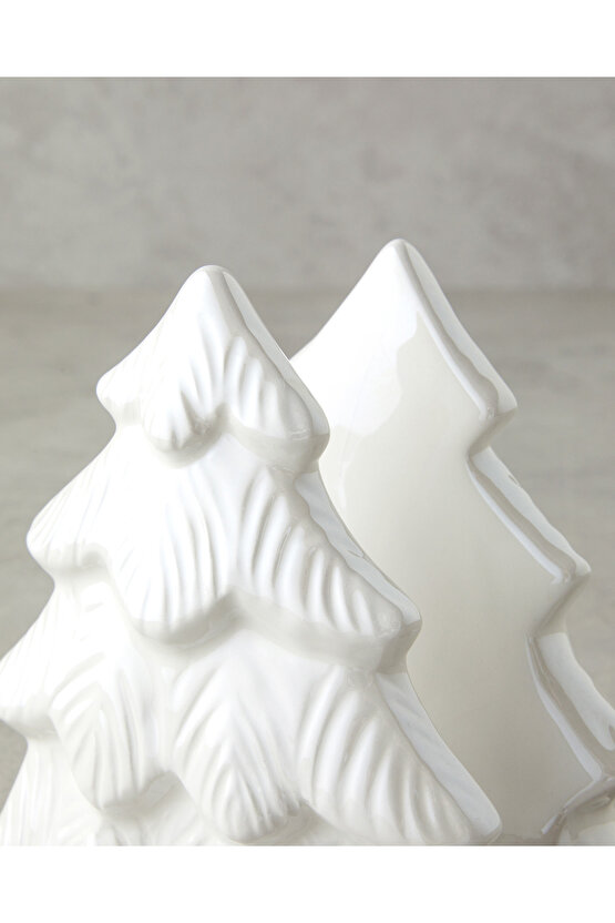 Christmas Tree Dolomite Peçetelik 12x9x13 cm Beyaz