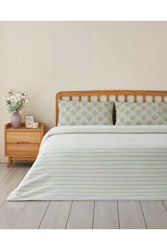 Serenade Kolay Ütülenir Tek Kişilik Nevresim Seti 160x220 cm Yeşil