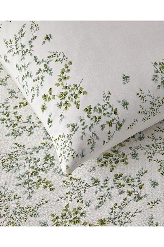 Natur Baskılı Tek Kişilik Pike Takımı 150x220 Cm Yeşil
