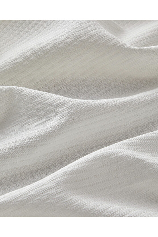 Daisy Harmony Soft Tek Kişilik Pike Takımı 150x220 cm Beyaz