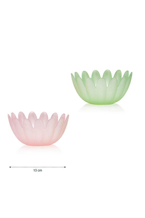 Karışık Cam Çerezlik 2li 13 Cm