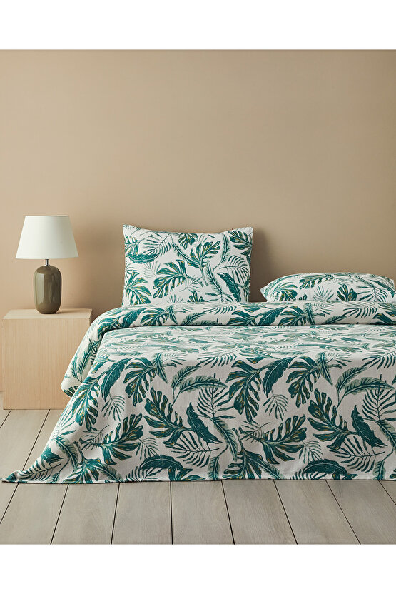 Tropical Breeze Çift Kişilik Pike Takımı Yeşil