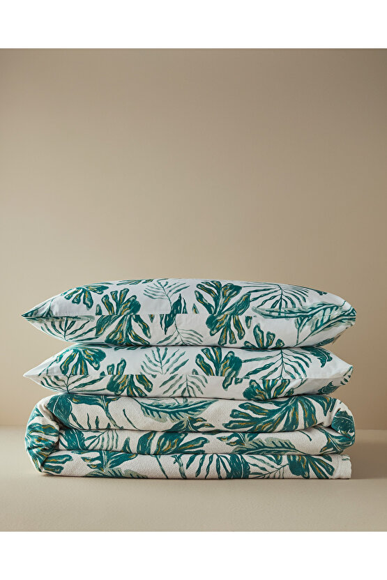 Tropical Breeze Çift Kişilik Pike Takımı Yeşil