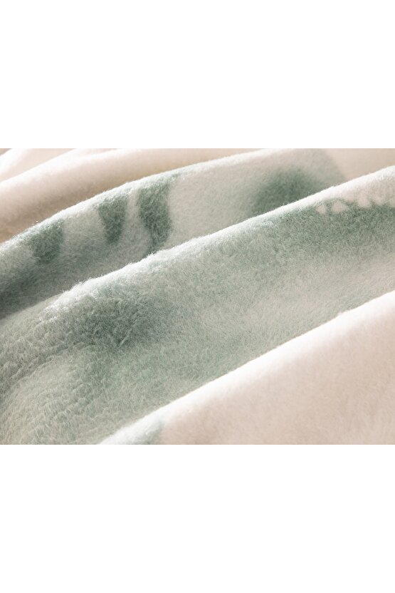 Dinosaurs World Pamuklu Çocuk Battaniye 150x200 Cm Yeşil