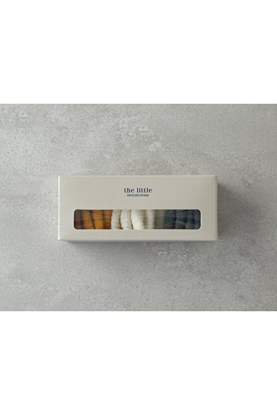 Colorful 3lü Bebe Çorap 6-12 Ay Beyaz-Yeşil-Hardal