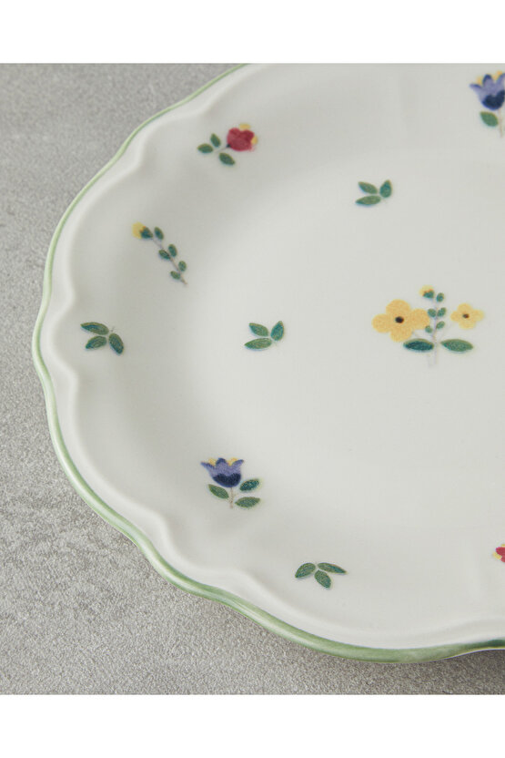 Fiorellino Porselen 8 Parça 2 Kişilik Kahvaltı Takımı Yeşil-sarı-pembe-mavi