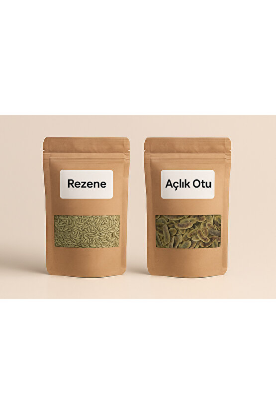 Açlık Otu 100 gr + Rezene Çayı 100 gr | Doğal Bitkisel Çay Seti | Katkısız Ürün