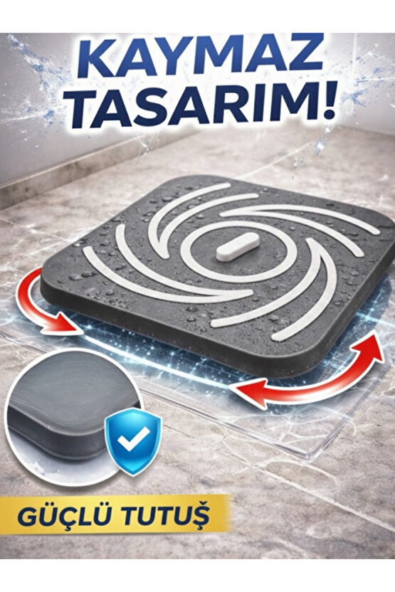 Kötü Koku Böcek Önleyici Gider Tıpası Lavabo Balkon Tuvalet Gider Kapatıcı Kapak Silikon Gri-Beyaz