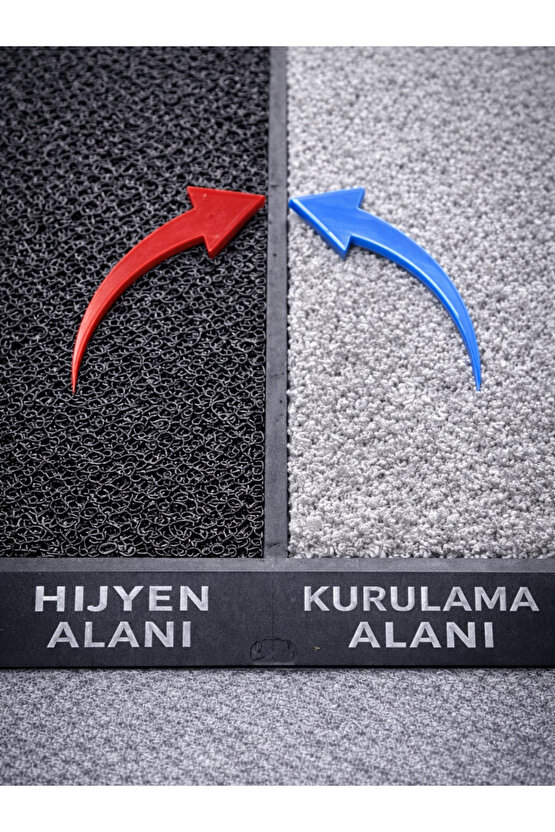 Çift Taraflı Dezenfektan Hijyen Paspası Kapı Ev Ofis Giriş Kıvırcık Paspas Kurulama Kaydırmaz