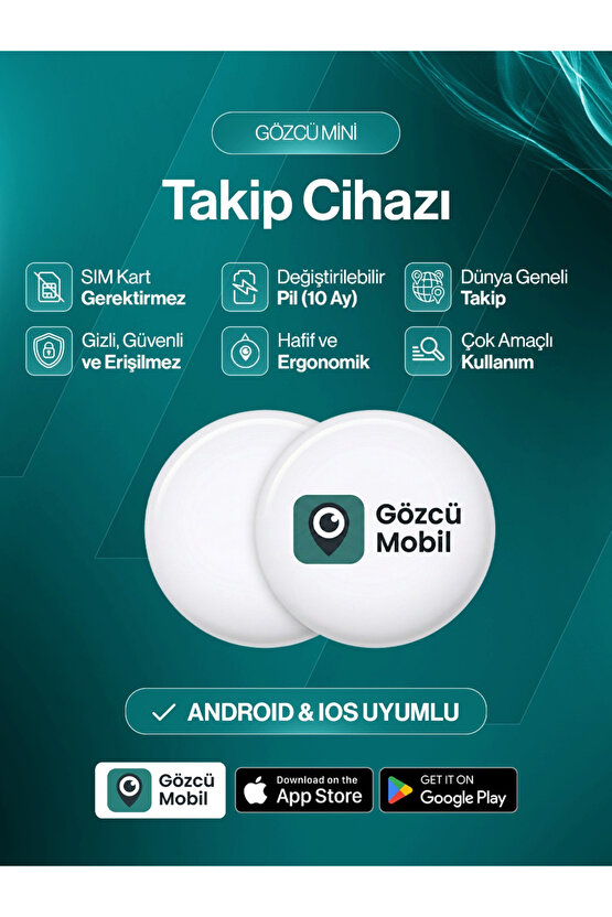Mini Ios Android Uyumlu Airtag Geçmişe Dönük Konum Gps Araç Motor Çocuk Gizli Takip Cihazı
