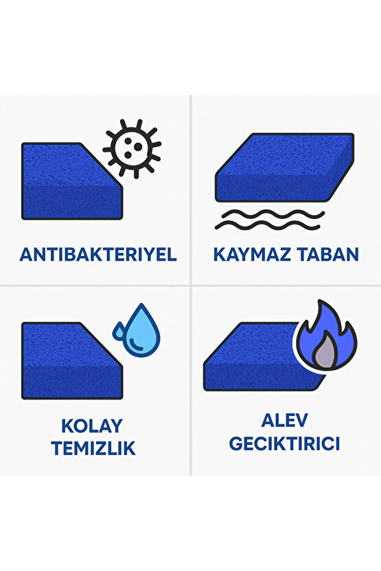 Kıvırcık Paspas İç Dış Zemin Halı Yolluk Kapı Önü Havuz Banyo Duş İş Yeri Apartman Paspası 12mm