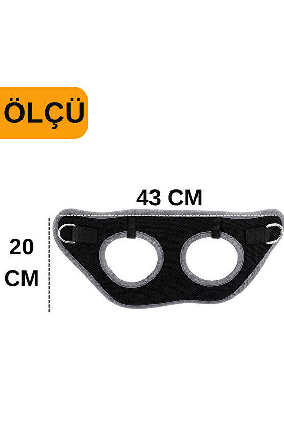 S-M-L Yıkanabilir Mesh Fileli Göğüs Tasması Nefes Alabilir Terletmez Dayanıklı Klipslı Cırtlı Tasma