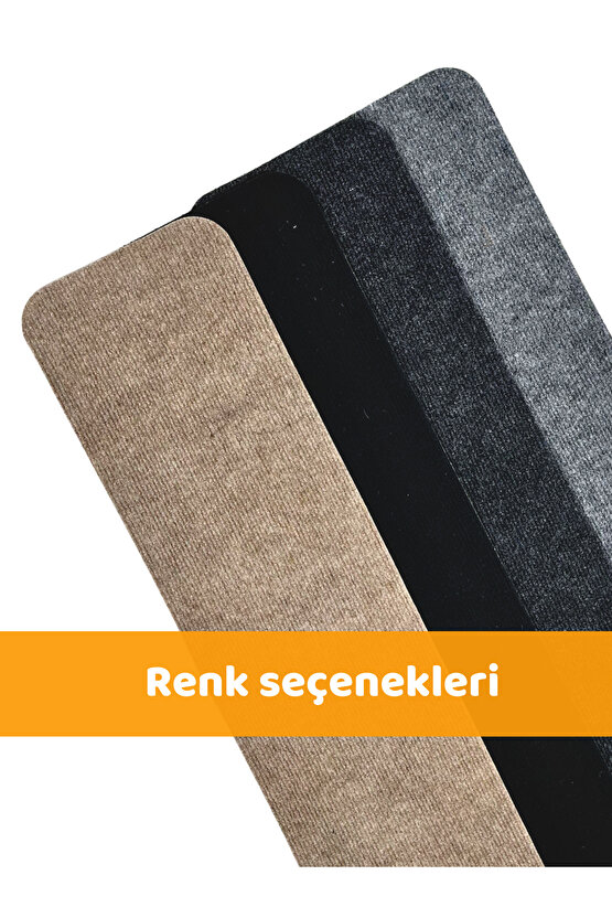 Merdiven Halısı Basamak Halısı Keçe Kaymaz Taban Yapışkanlı Halıfleks Devetüyü 1li 20x75 Cm