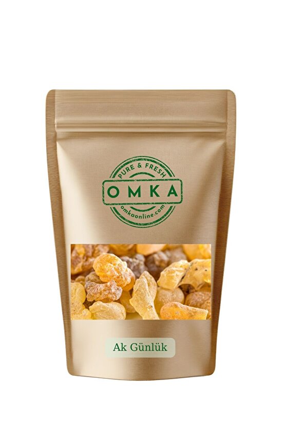 Ak Günlük Sakızı İri Boy – 50 gr | Doğal, İşlenmemiş, Ağartılmamış ve Kimyasal İşlem Görmemiş