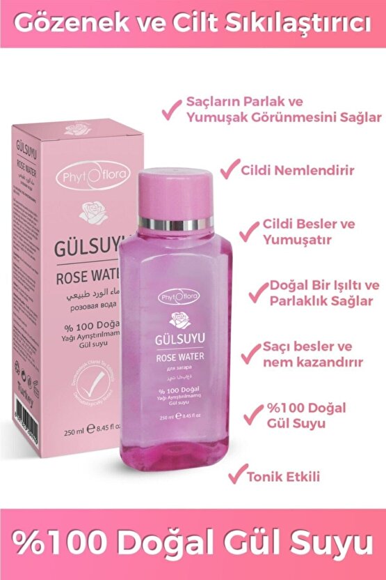 2li Set Gözenek & Cilt Sıkılaştırıcı Gül Suyu Tonik Etkili