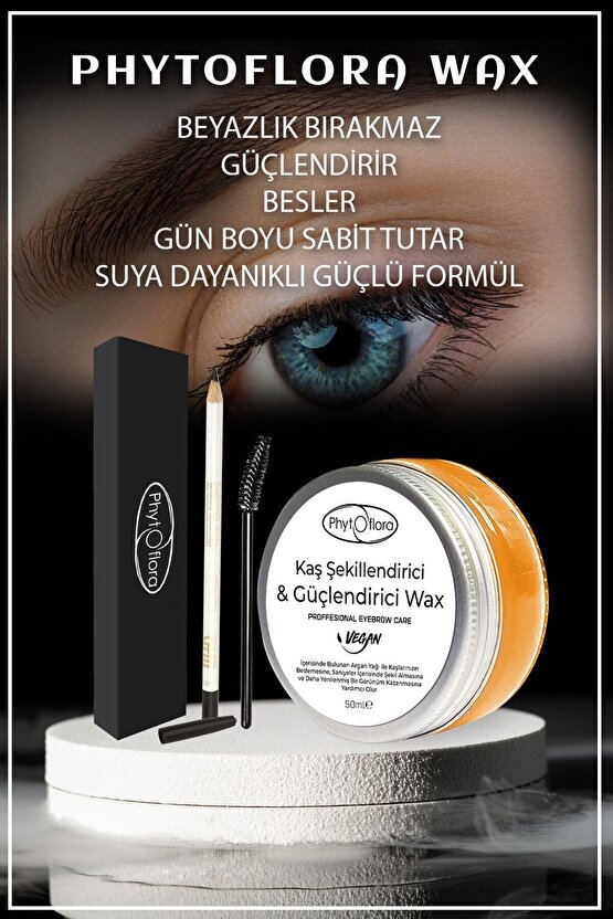 Kaş Sabitleyici Gün Boyu Kalıcı , Kaş Şekillendirici Wax 50 ml