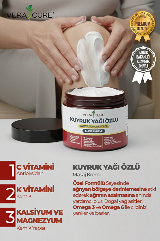 Kuyruk Yağı Özlü Bamya Tohumu Yağlı Krem (100ML) %100 Doğal Özel Formül