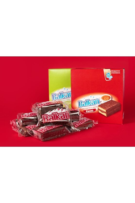 Balkan Pasta 12li Çikolata Kaplamalı Kek