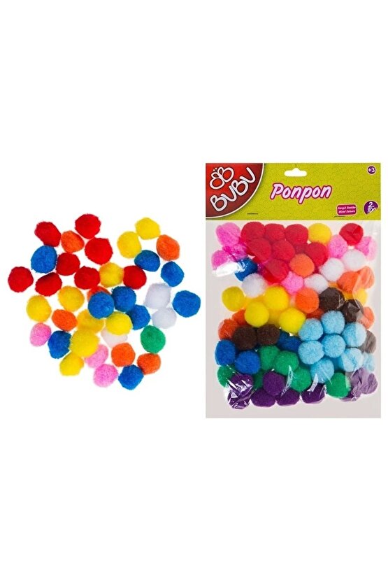 Bu Bu Pon Pon 2 Cm 100 Lü Karma Bubu00109  Bu Bu