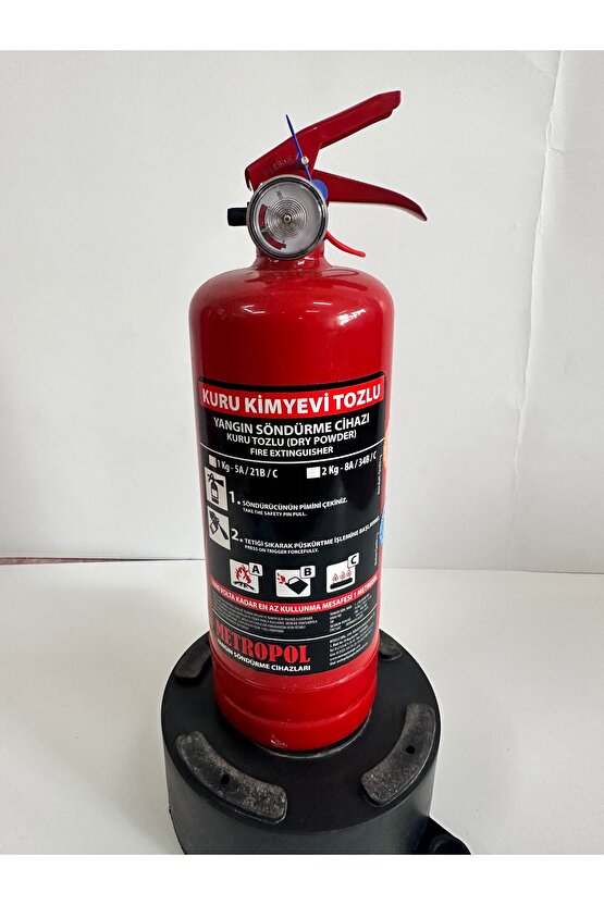 Yangın Söndürücü - 1 Kg.  Tsen 615 Abc  Montaj Aparatlı