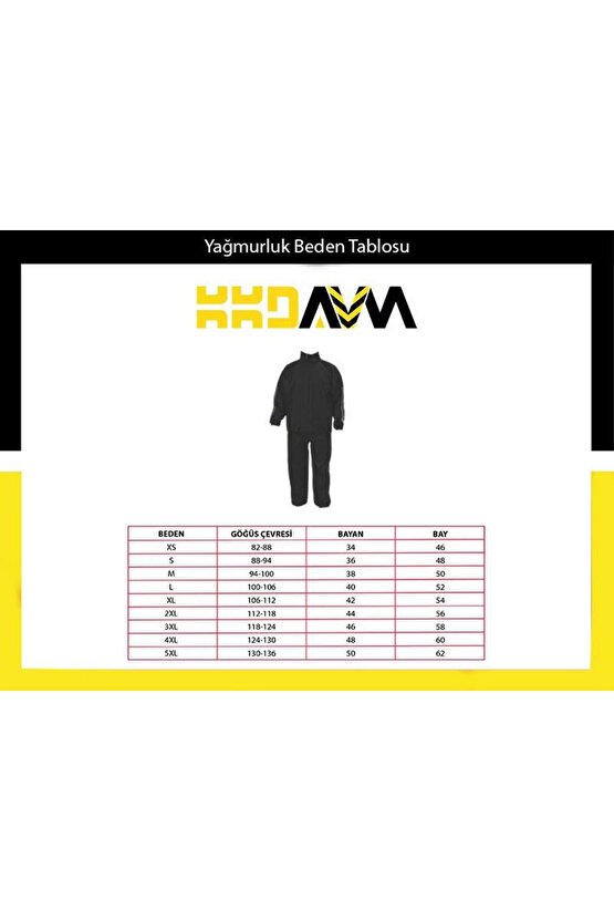 Motosiklet Yağmurluğu Alt Üst Takım Pvc Su Geçirmez Motorcu Yağmurluk - Kurye Yağmurluk