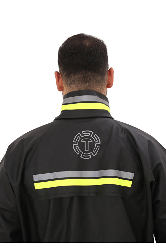 Motosiklet Yağmurluğu Alt Üst Takım Pvc Su Geçirmez Motorcu Yağmurluk - Kurye Yağmurluk