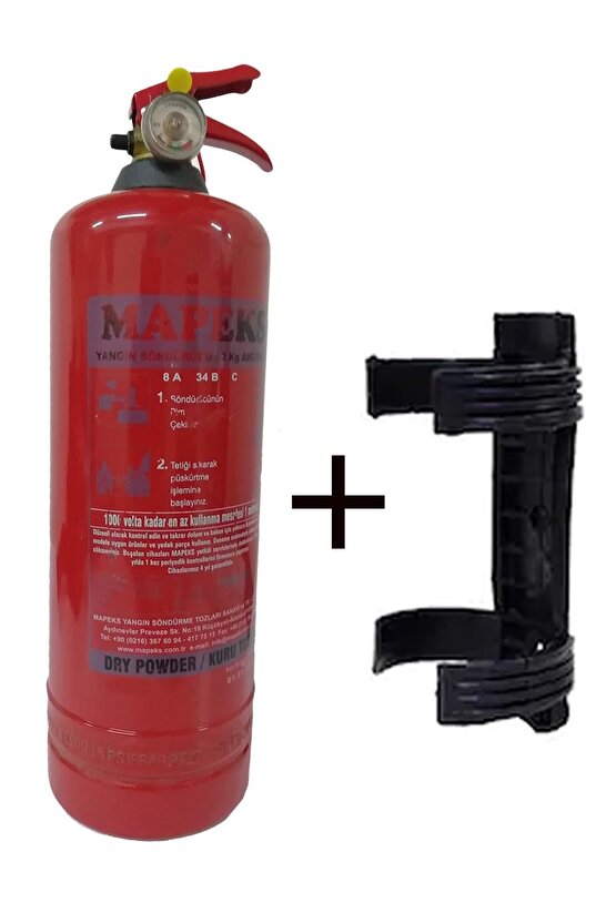 2kg Yangın Tüpü Ve Plastik Aparatı 2li Set