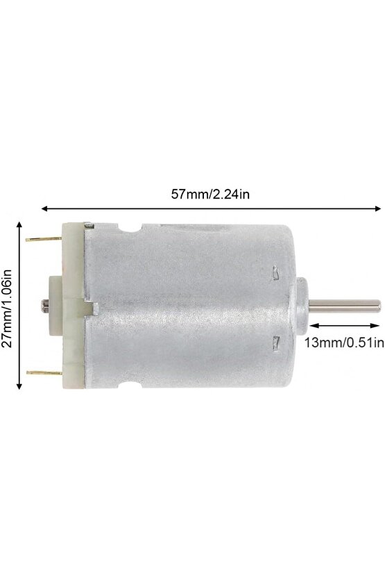 R380 DC Motor, Küçük, Yüksek Hızlı, Fırçalı DC Motor