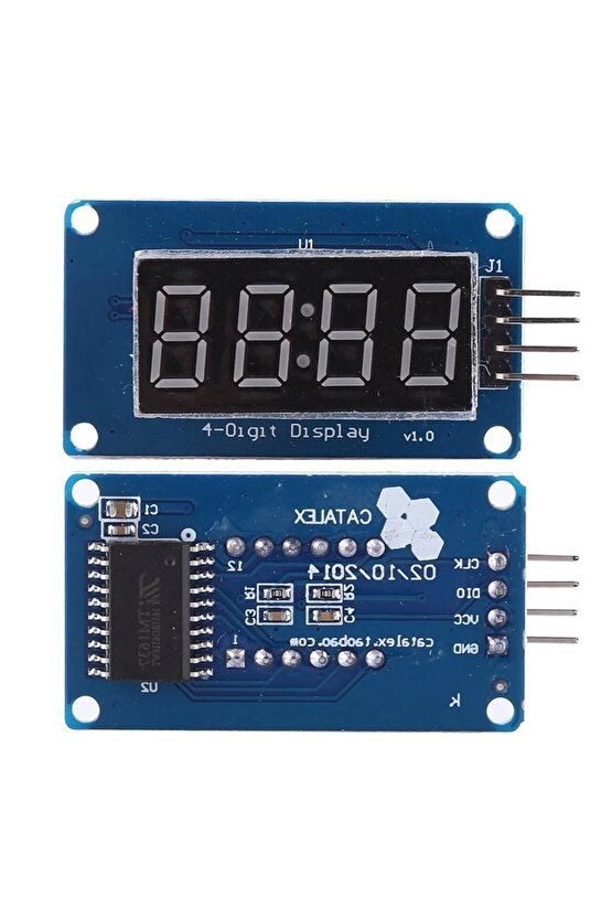 Emes Robotik Tm1637 4 Hane 4 Digit Dijital Seri 7 Segment Ekran Saat Iıc Tm1637 4 Modül