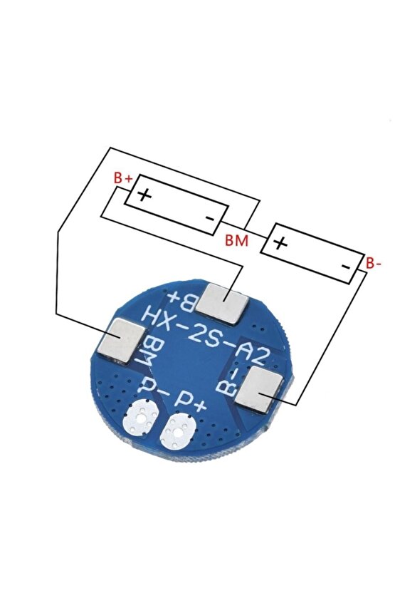 2s 5a 7.4v Pil Koruma Balans Kartı 18650 Lityum Li-ion Batarya