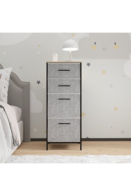 Çocuk 4 Çekmeceli Komodin Sehpa