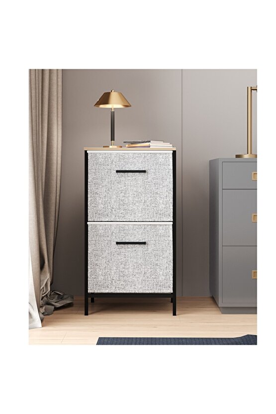 Çok Amaçlı Dolap 2 Çekmeceli Orta Boy Komodin Sehpa