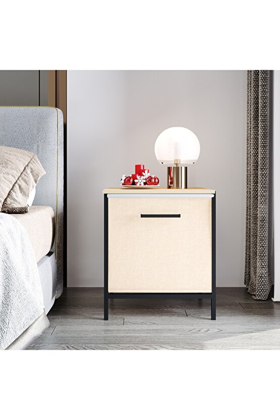 Çok Amaçlı Dolap 1 Çekmeceli Komodin Sehpa