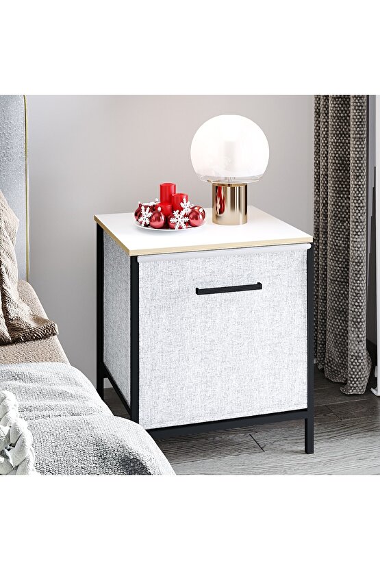 Çok Amaçlı Dolap 1 Çekmeceli Komodin Sehpa