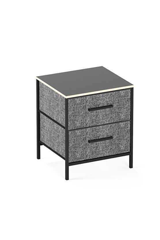 2 Çekmeceli Çok Amaçlı Dolap Komodin Sehpa