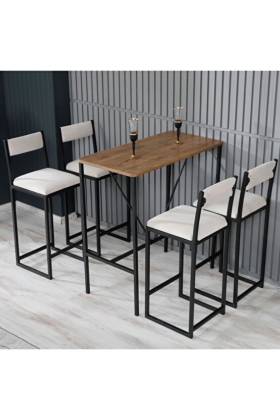 Zürih Bar Sandalyesi Ada Mutfak Sandalyesi Bar Taburesi