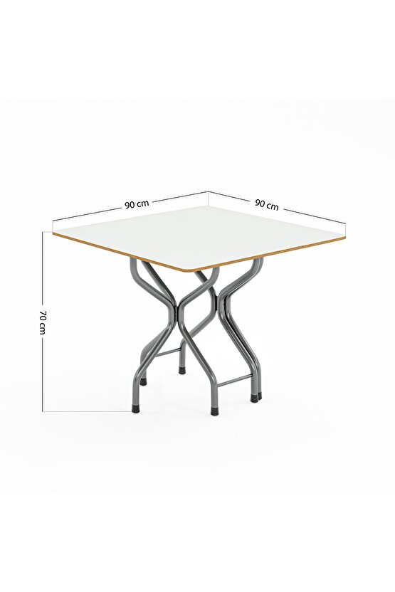 Katlanır Kırma Kare Masa Sandalye Takımı Seti