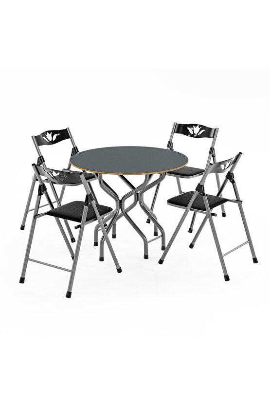 Mutfak Masa Sandalye Takımı Bahçe Yemek Masa Seti Yuvarlak