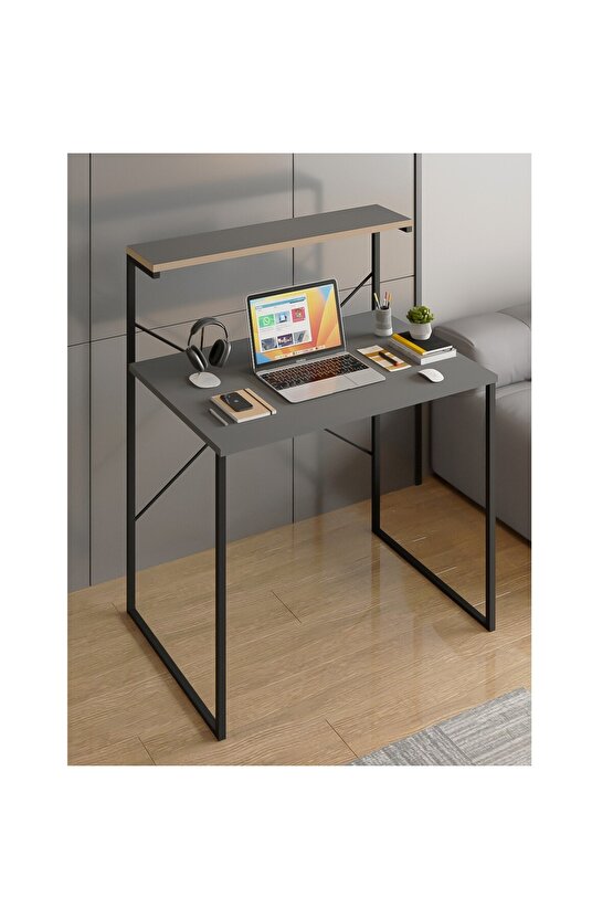 Raflı Çalışma Masası 60x90 Ofis Masası Ders Masası Çok Amaçlı Çalışma Masası