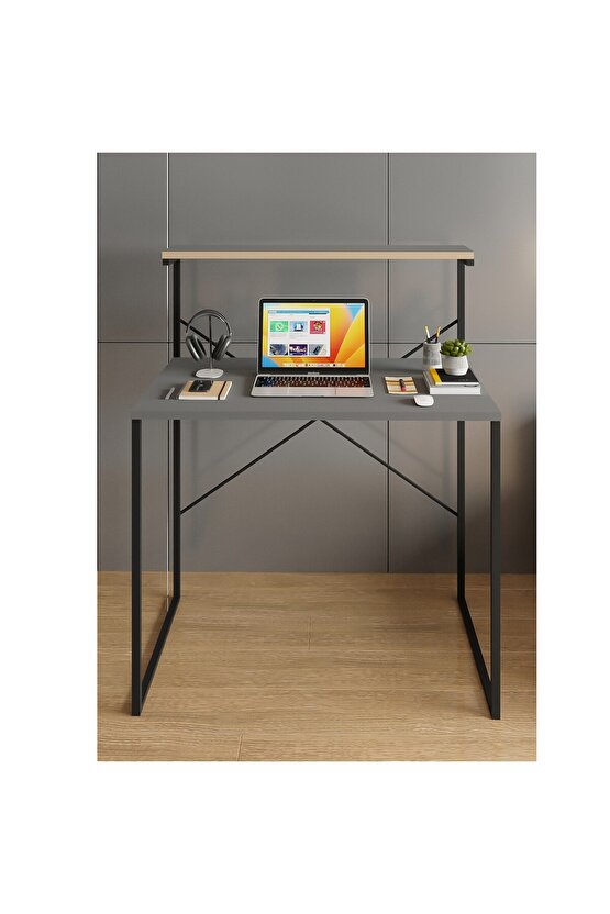 Raflı Çalışma Masası 60x90 Ofis Masası Ders Masası Çok Amaçlı Çalışma Masası