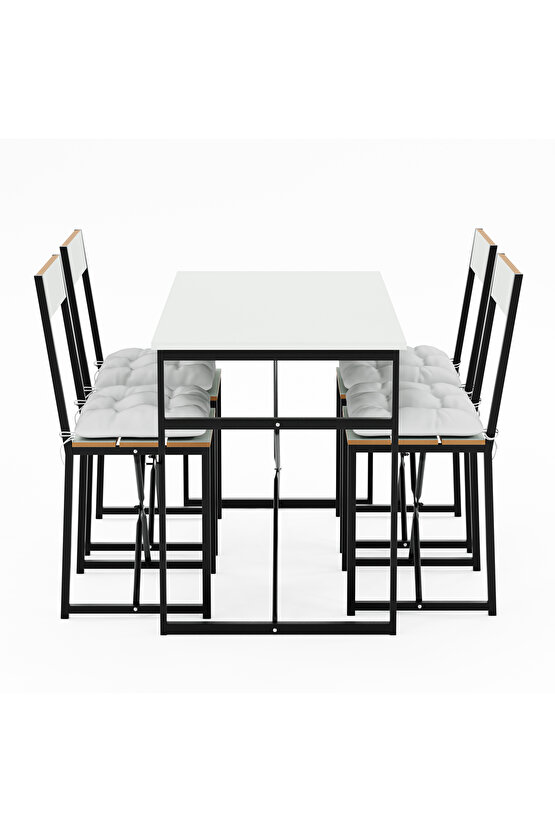 Atlantik Minderli Mutfak Masası Yemek Masası Takımı