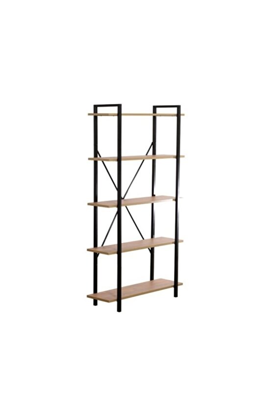 Metal Kitaplık Raf 5 Raflı Kütüphane 1089