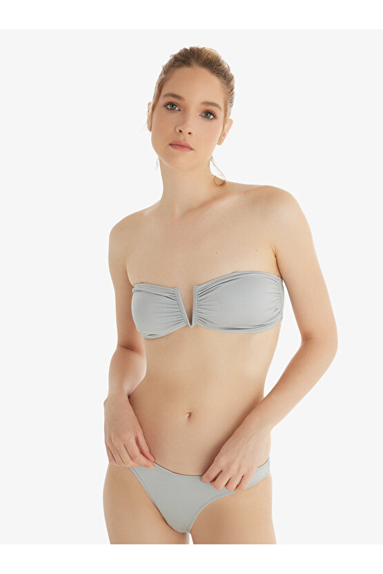 Kadın Bikini Üstü 10715 - Gri